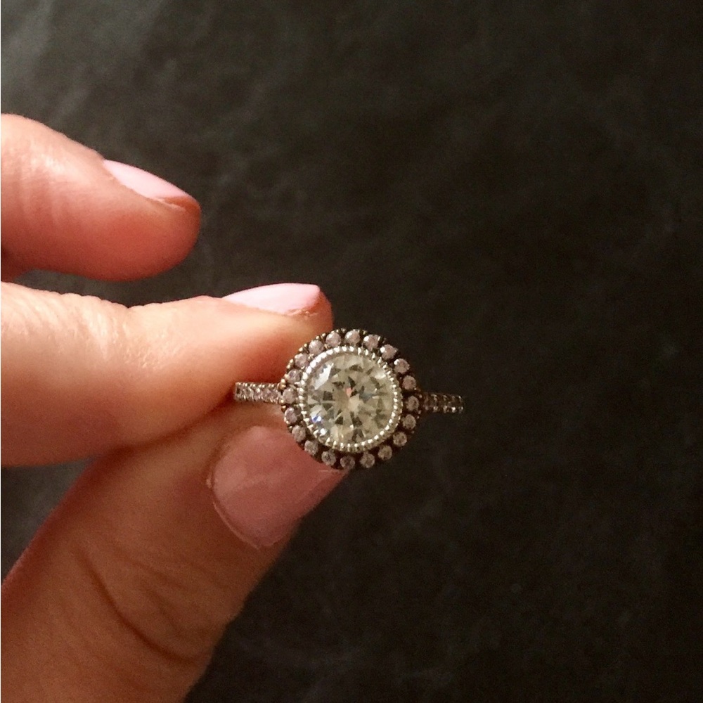 BRAND NEW STERLING SILVER RING/CZ RING - Picture 8 of 14